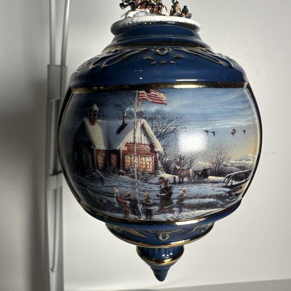 Terry Redlin Ornament 1999 Holiday Memories Bradford Christmas Heirloom Vintage - Picture 3 of 6